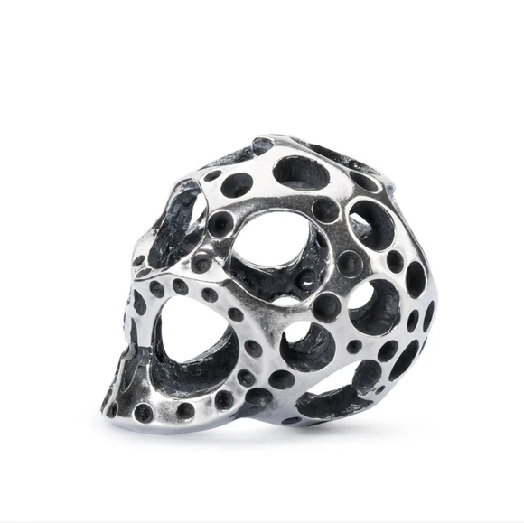 SOLD Trollbeads Mexican Sugar Skull 925 Sterling Silver - Picture 2 of 4